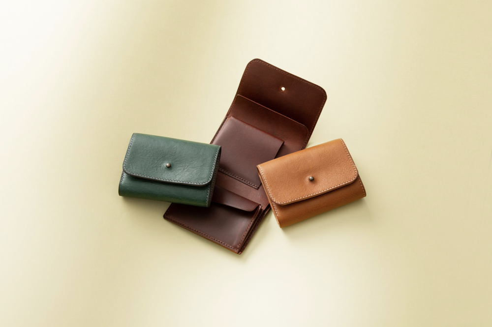 ミネルバボックス × ブッテーロ　コンパクト三つ折り財布 “RIN”